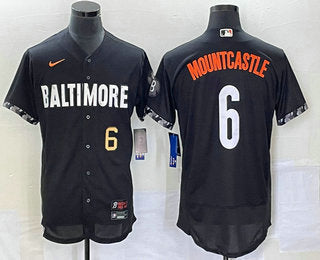 Ryan Mountcastle Number Baltimore Orioles black City Connect jersey