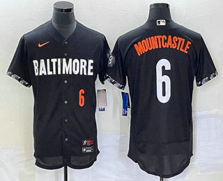 Ryan Mountcastle Number Baltimore Orioles black City Connect jersey