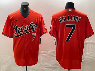 Jackson Holliday Number Baltimore Orioles orange Limited jersey