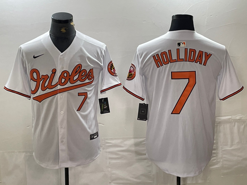 Jackson Holliday Number Baltimore Orioles white Limited jersey