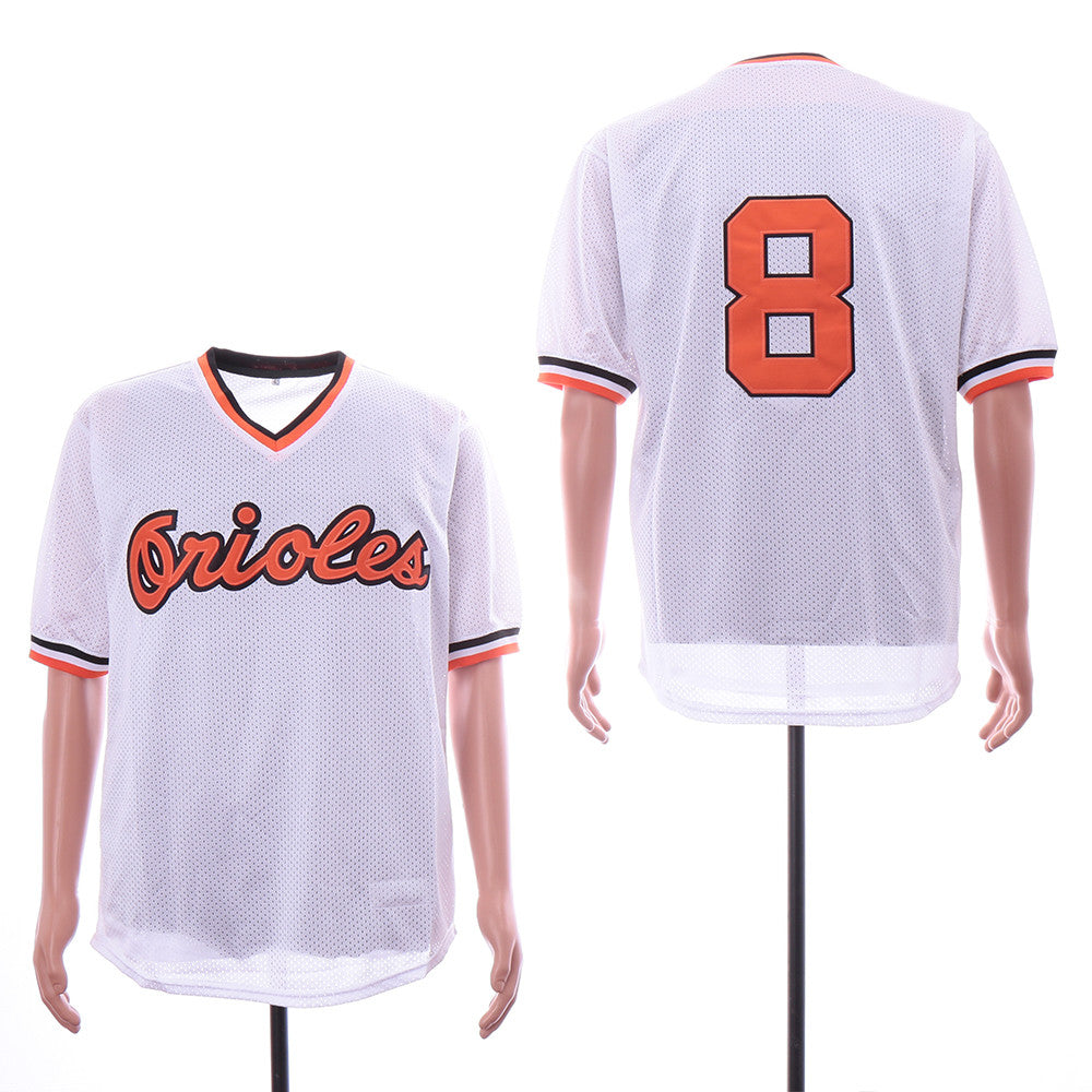 Cal Ripken Jr Baltimore Orioles white Throwback jersey