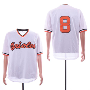 Cal Ripken Jr Baltimore Orioles white Throwback jersey