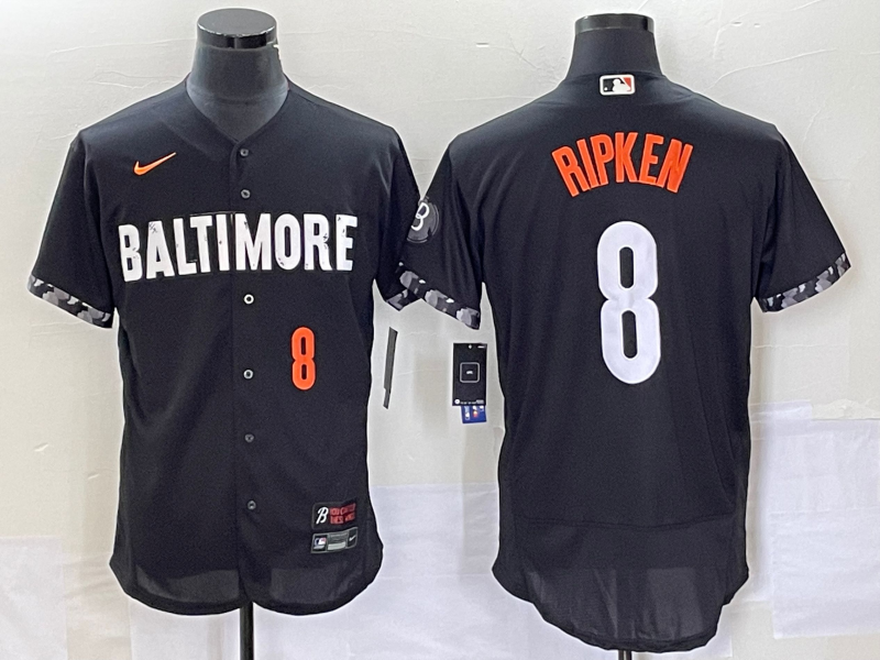 Cal Ripken Jr Number Baltimore Orioles black City Connect jersey