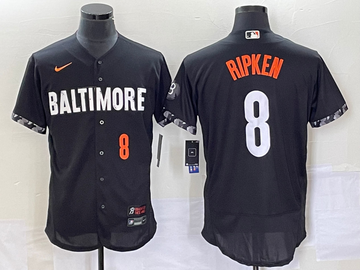 Cal Ripken Jr Number Baltimore Orioles black City Connect jersey