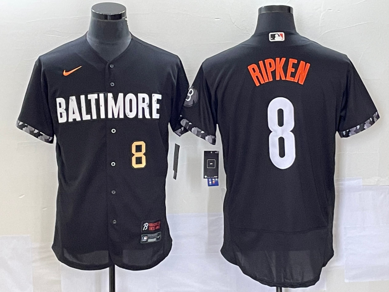 Cal Ripken Jr Number Baltimore Orioles black City Connect jersey
