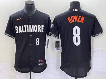 Cal Ripken Jr Number Baltimore Orioles black City Connect jersey