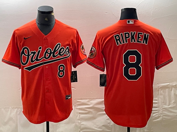 Cal Ripken Jr Number Baltimore Orioles orange jersey