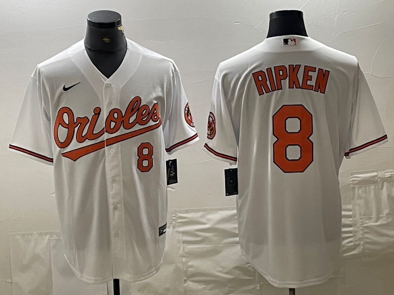 Cal Ripken Jr Number Baltimore Orioles white jersey