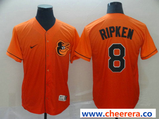 Cal Ripken Jr Baltimore Orioles orange Fashion jersey