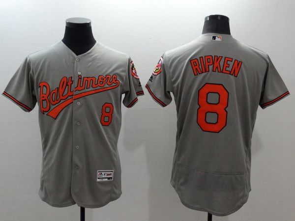 Cal Ripken Baltimore Orioles gray jersey