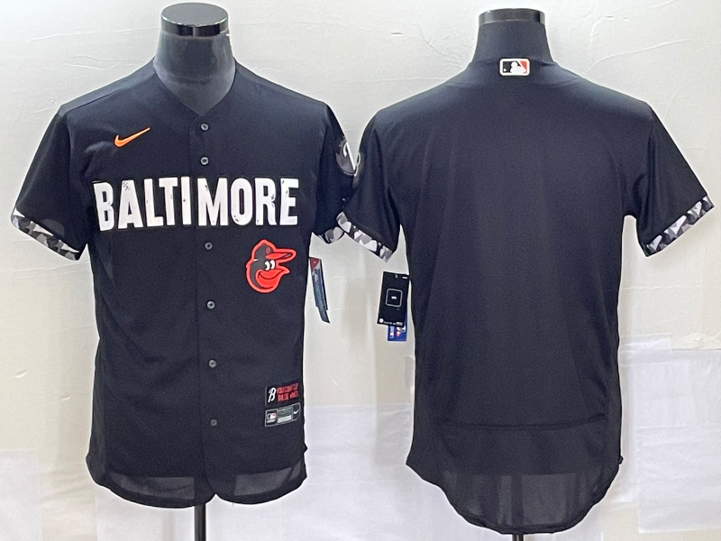 Custom Baltimore Orioles black City Connect jersey