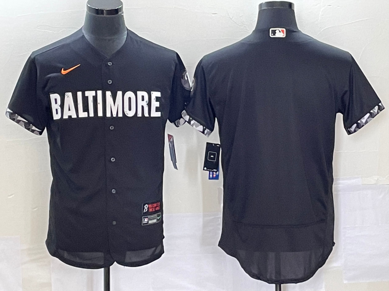 Custom Baltimore Orioles black City Connect jersey