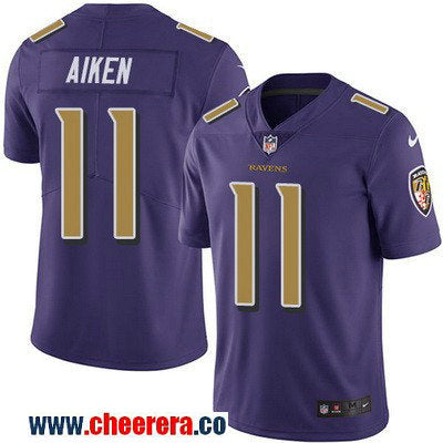 Kamar Aiken Baltimore Ravens purple Color Rush jersey