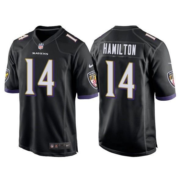 Kyle Hamilton Baltimore Ravens black Game jersey
