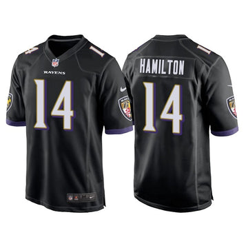 Kyle Hamilton Baltimore Ravens black Game jersey