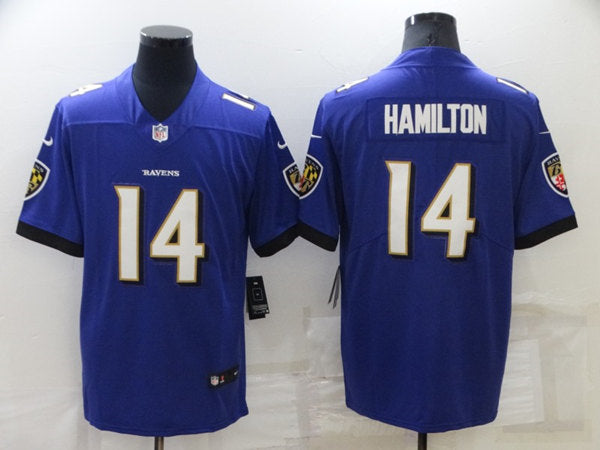 Kyle Hamilton Baltimore Ravens purple Vapor jersey