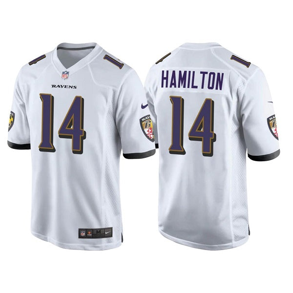 Kyle Hamilton Baltimore Ravens white Game jersey