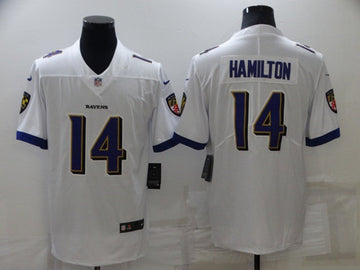 Kyle Hamilton Baltimore Ravens white Vapor jersey