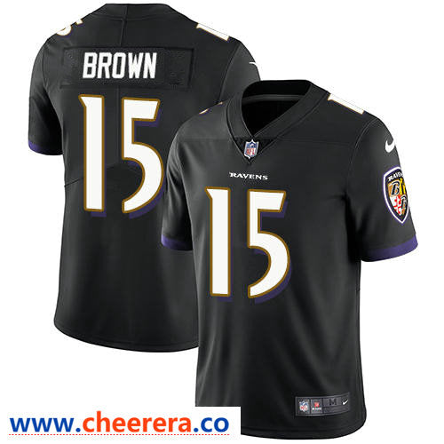 Marquise Brown Baltimore Ravens black Limited jersey