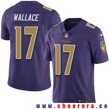 Mike Wallace Baltimore Ravens purple Color Rush jersey
