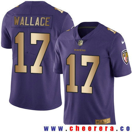 Mike Wallace Baltimore Ravens purple Color Rush jersey