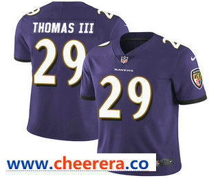 Earl Thomas III Baltimore Ravens purple Vapor jersey