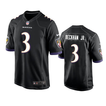 Odell Beckham Jr Baltimore Ravens black Game jersey