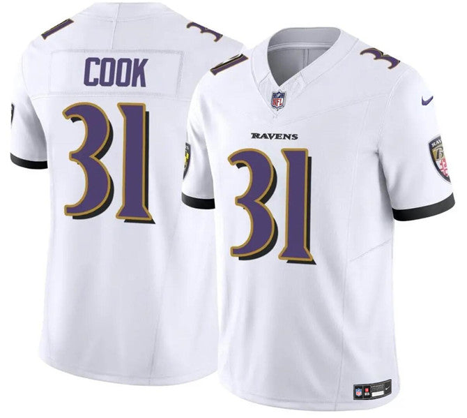 Dalvin Cook Baltimore Ravens white Vapor jersey