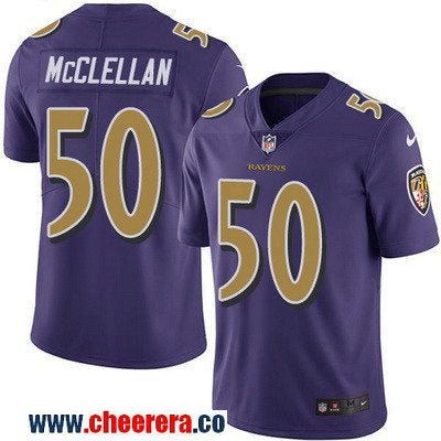 Albert McClellan Baltimore Ravens purple Color Rush jersey