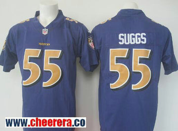 Terrell Suggs Baltimore Ravens purple Color Rush jersey