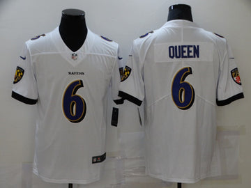 Patrick Queen Baltimore Ravens white Vapor jersey