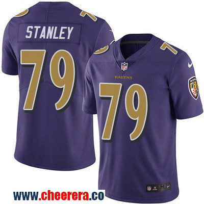 Ronnie Stanley Baltimore Ravens purple Color Rush jersey