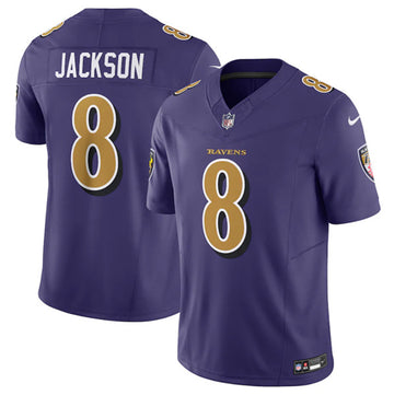 Lamar Jackson Baltimore Ravens purple jersey