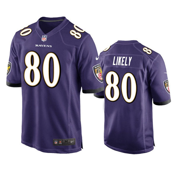 Isaiah Likely Baltimore Ravens purple Game jersey