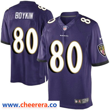 Miles Boykin Baltimore Ravens purple Limited jersey