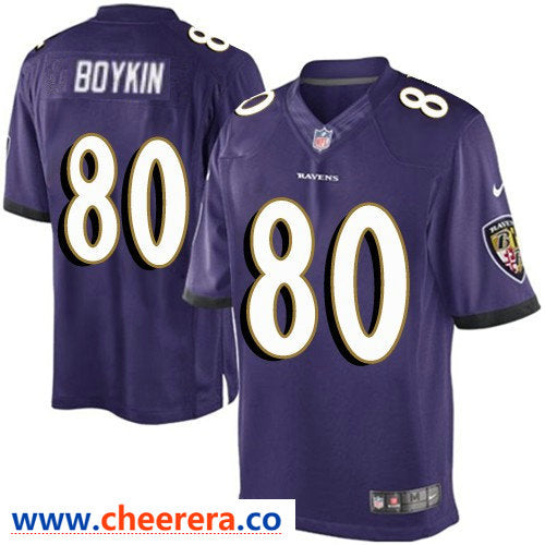 Miles Boykin Baltimore Ravens purple Limited jersey