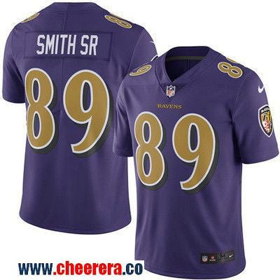 Steve Smith Sr Baltimore Ravens purple Color Rush jersey