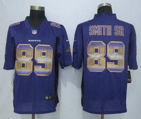 Steve Smith Sr Baltimore Ravens purple Fashion jersey