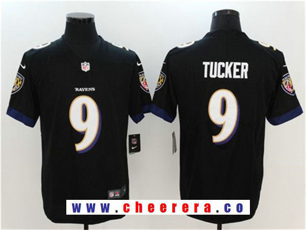 Justin Tucker Baltimore Ravens black Vapor jersey