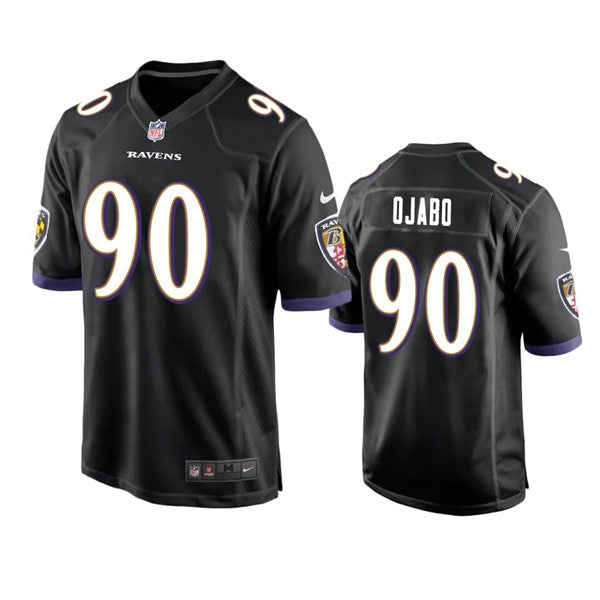 David Ojabo Baltimore Ravens black Game jersey