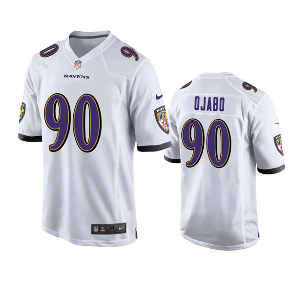 David Ojabo Baltimore Ravens white Game jersey