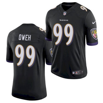 Jayson Oweh Baltimore Ravens black Limited jersey