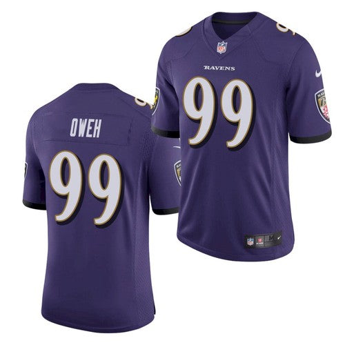 Jayson Oweh Baltimore Ravens purple Limited jersey