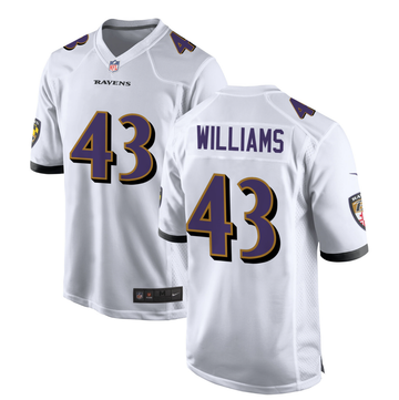 Marcus Williams Nike Baltimore Ravens white Vapor jersey