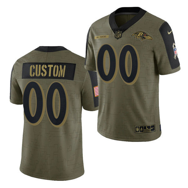 Active Baltimore Ravens olive Salute To Service jersey