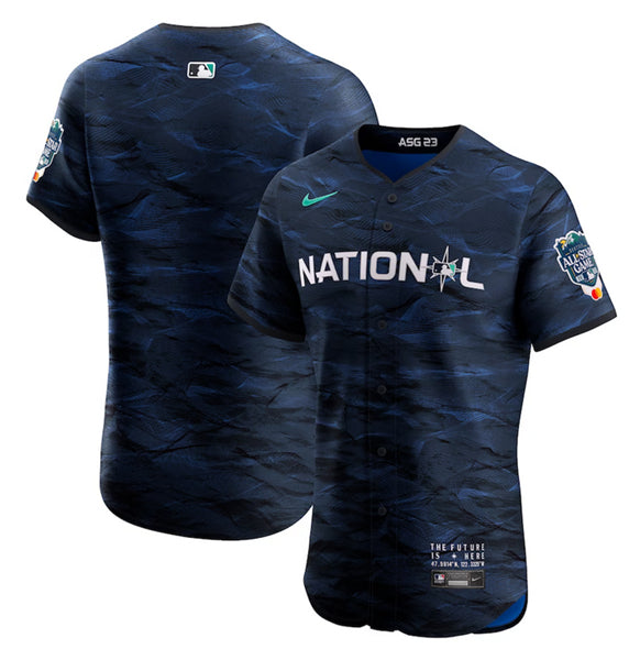 Custom MLB All-Star royal jersey