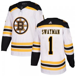 Jeremy Swayman Adidas Boston Bruins white Authentic jersey