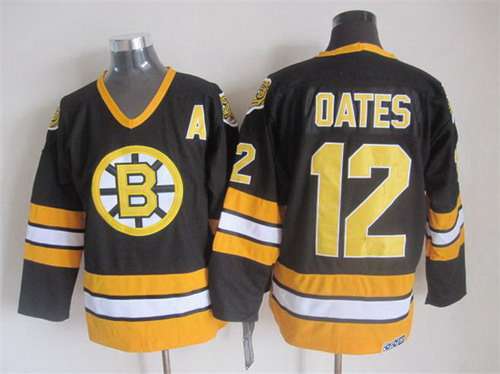 Adam Oates Boston Bruins black Throwback jersey