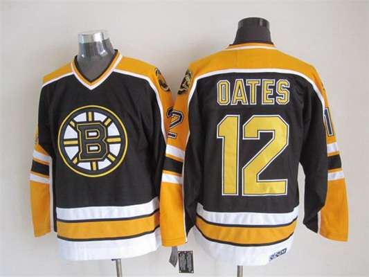 Adam Oates Boston Bruins black Throwback jersey