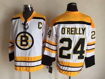 Terry O'Reilly Boston Bruins white Throwback jersey